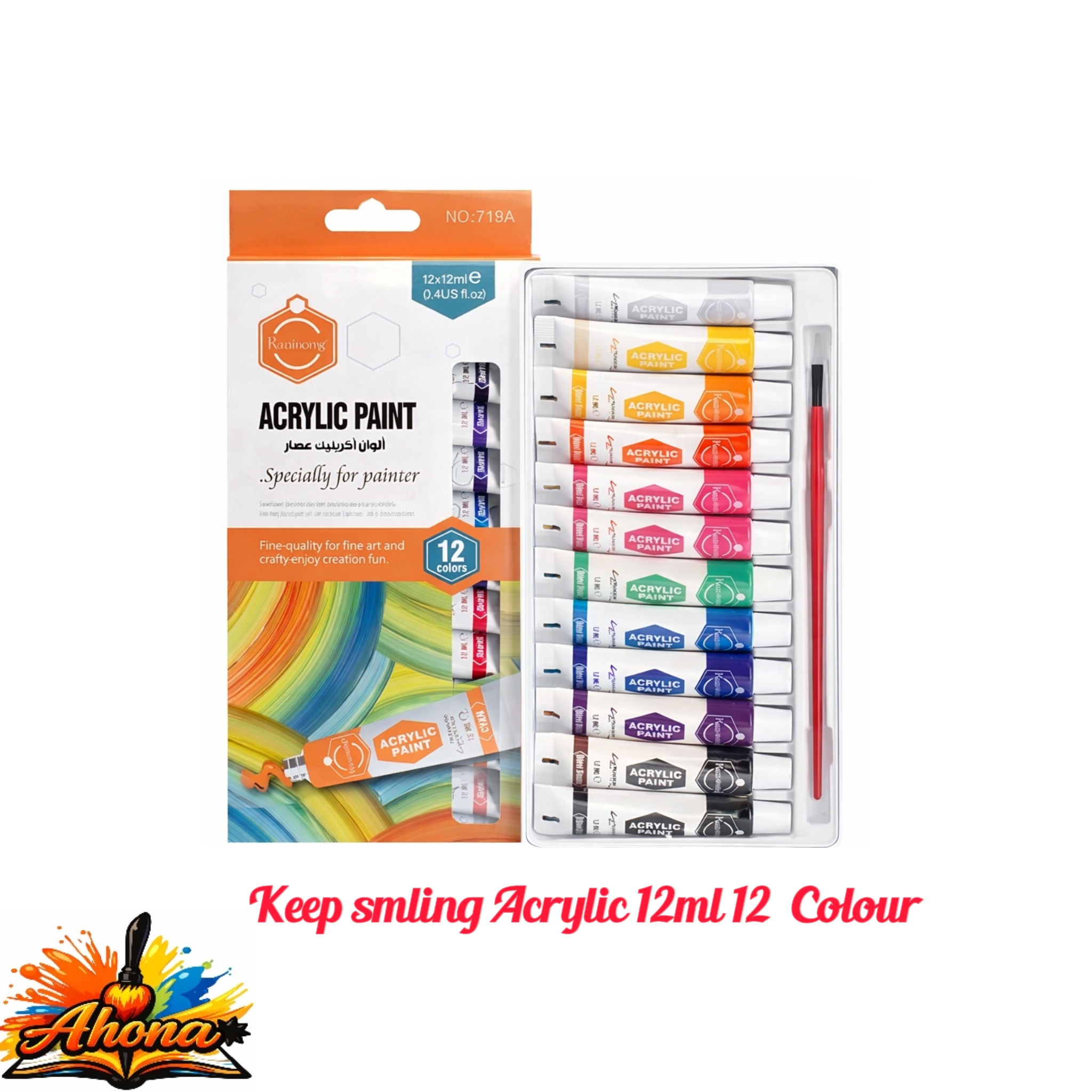 KEEP SMLING ACRYLIC 12X12