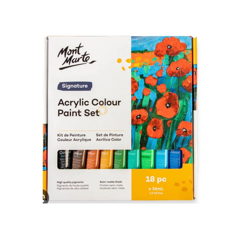 Mont Mate Acrylic 36Ml 18 Colour