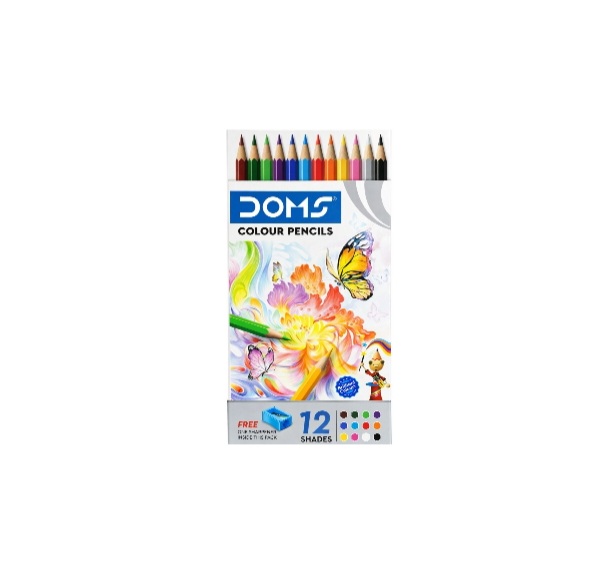 Doms Colour Pencil Long 12 Colour