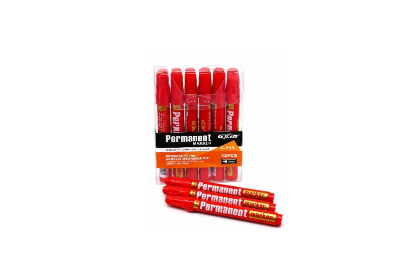 GXin Red permanent Maker 12Pcs