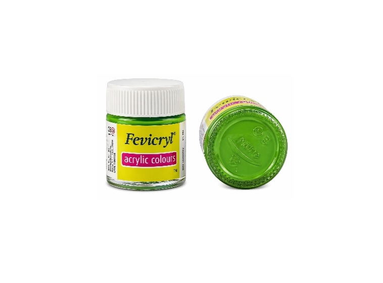 FEVICRYL Acrylic Colour - Light Green 15ml 15Pcs Box