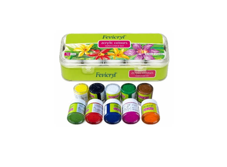 FEVICRYL Acrylic Colour - 10Pcs BD