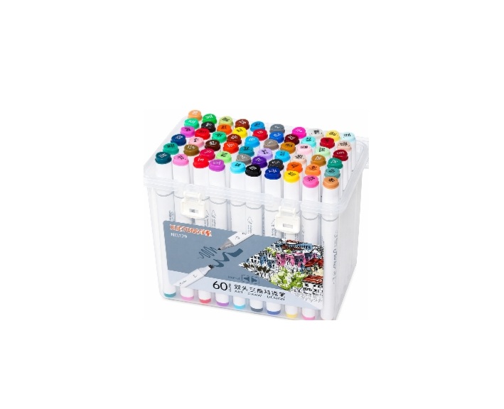 Baile 60 Colors Art Markers Set