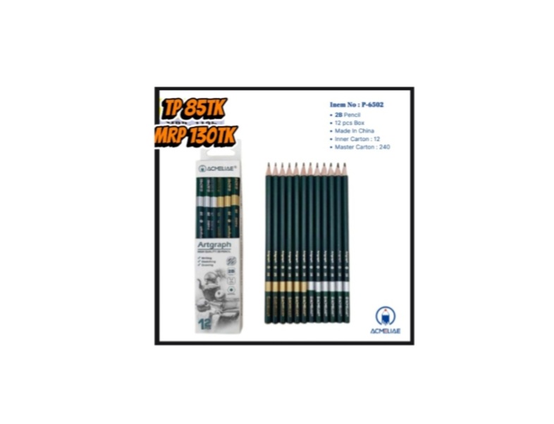 ACMELIAE PENCIL 2B NO6502 85Tk DOZEN