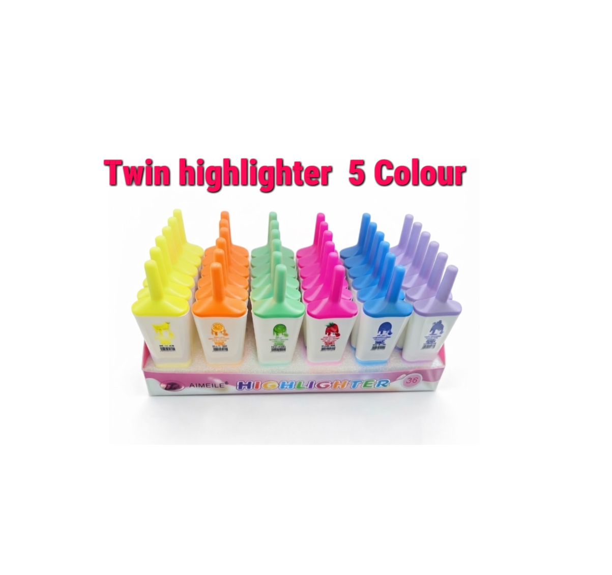 Highlighter twin one  Maker 36Pcs Box 18TkPcs