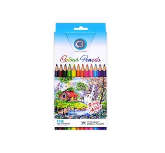 C3 Colour Pencil  12Pcs set long